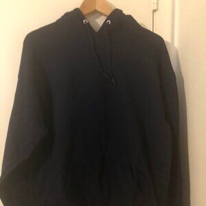 Brand New JERZEES Navy Blue NuBlend® Hooded Sweatshirt Size Large